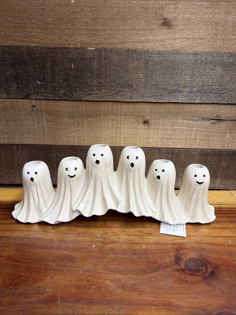 Halloween Ghost Floating Candelabra Candle Holder Spooky Cute